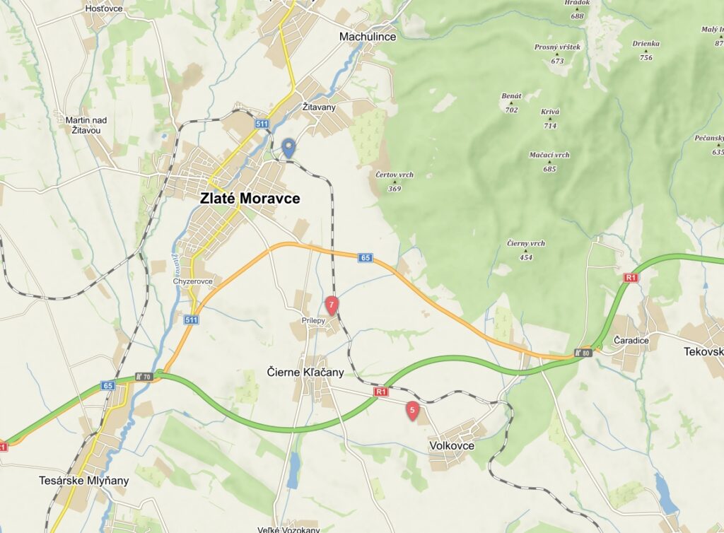 02/2005. Zlaté Moravce-Prílepy-Volkovce po železničnej trati