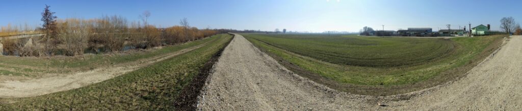 Závodské. Cesta hrádzou Nitry. (r.2021/Canonsp.)