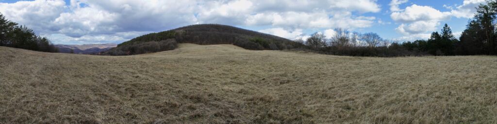 Levasovský štál. Lúka nad štálom pod Kamencom. (r.2021/Canonsp.)