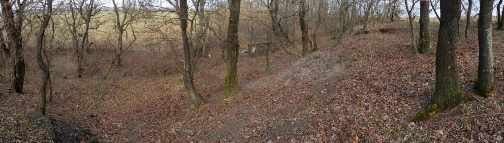 Zemný hrad. Archeologická lokalita Fidvár. (r.2021/Canonsp.)