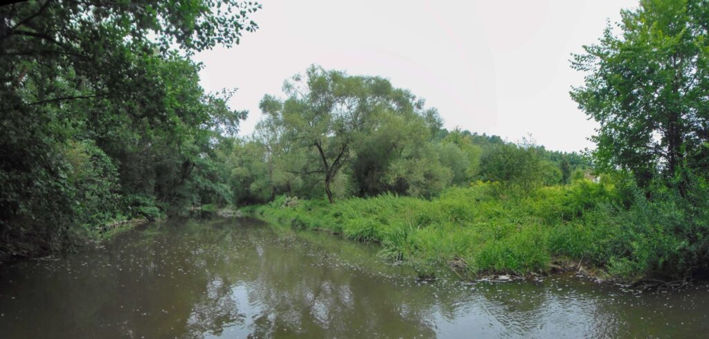 Slatina. Pod Víglašským zámkom. Pokoj pri rieke. (r.2021/OlympusSP810UZ)