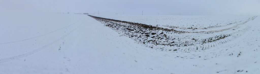 Pod vinicami. Zimá krajina. (r.2021/Canonsp.)